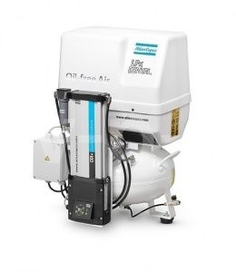 Поршневой компрессор Atlas Copco LFx 1,0 D 1PH на ресивере(50 л) с осушителем SDN фото