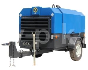 Винтовой компрессор АСО Бежецк АСО-ВК90/10ПД передвижной (мобильный) Винтовой компрессор АСО Бежецк АСО-ВК90/10ПД передвижной (мобильный) фото