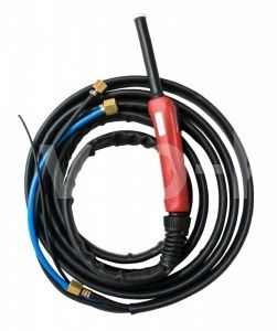 Aurora Горелка TIG 25 250A (100%), M12x1, газ 1/4G, вода 3/8G, 4m-с упр. разъёмами 2-3-5pin Aurora Горелка TIG 25 250A (100%), M12x1, газ 1/4G, вода 3/8G, 4m-с упр. разъёмами 2-3-5pin