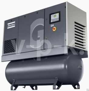 Винтовой компрессор Atlas Copco GA 11 8,5 FF с ресивером промышленный фото