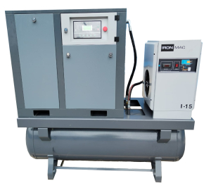 Винтовой компрессор IRONMAC IC 7,5/10 C VSD DF 500L (IP54) масляный фото