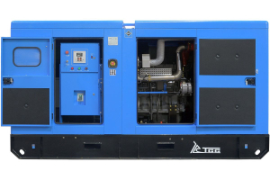 Дизельный генератор ТСС ЭД-150-Т400 с АВР в шумозащитном кожухе на прицепе 025140 передвижной фото