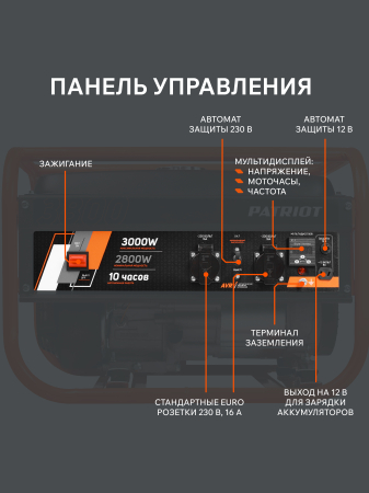 Бензиновый генератор  GRS 3800