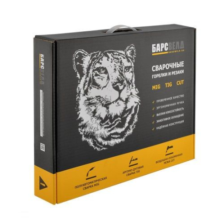 Горелка для полуавтомата БАРС MIG-15 FLEX (180 А, ⌀ 0,6-1,0 мм, 3 м, возд, аналог ERGOPLUS 15 Трафимет)