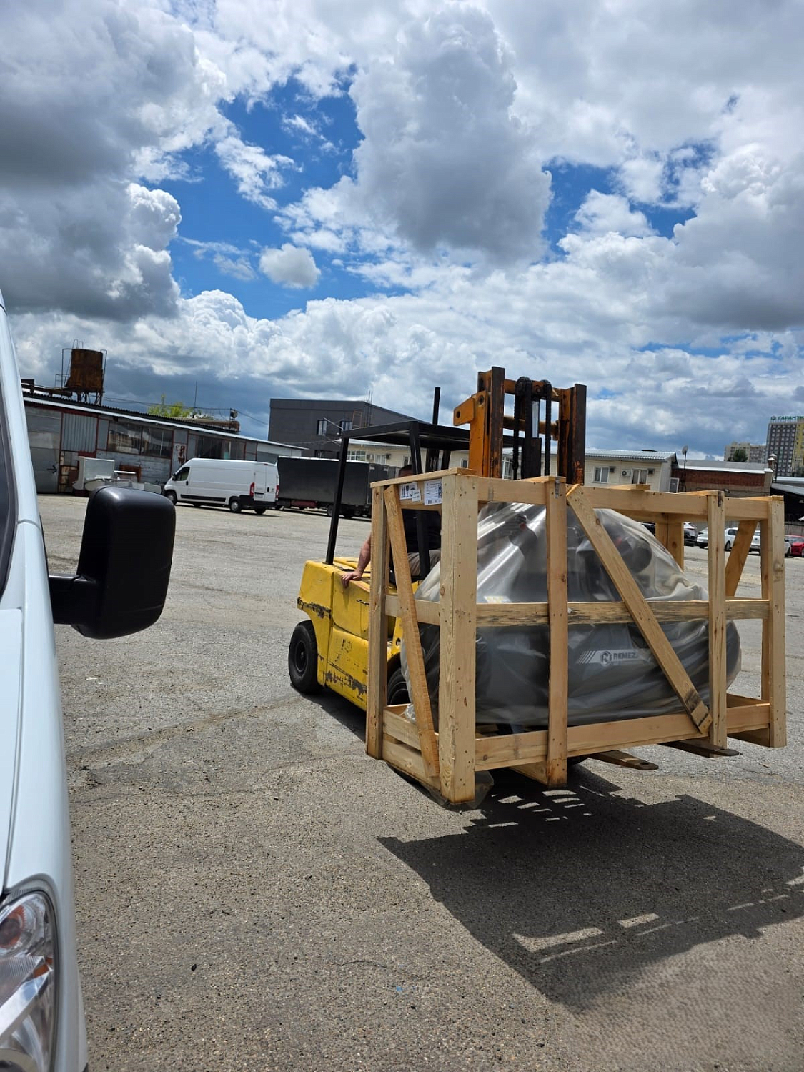 Отгрузка поршневого компрессора REMEZA СБ4/Ф-500.LB75 в г. Краснодар